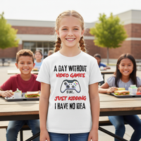 Load image into Gallery viewer, A Day without Video Games is Like... Just Kidding, I Have No Idea T-Shirt
