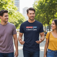 Load image into Gallery viewer, Breaking News - I Don't Care T-Shirt